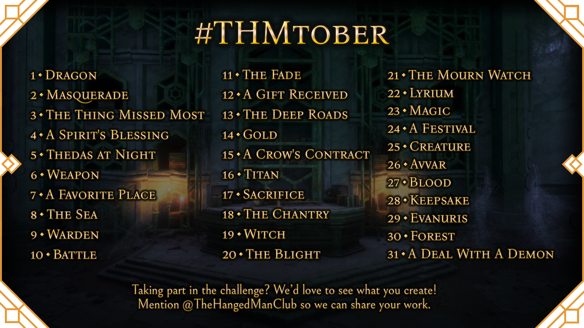 THMtober poster